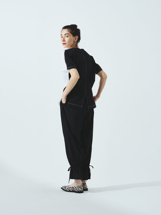 クリスピーナイロンギャザーパンツ