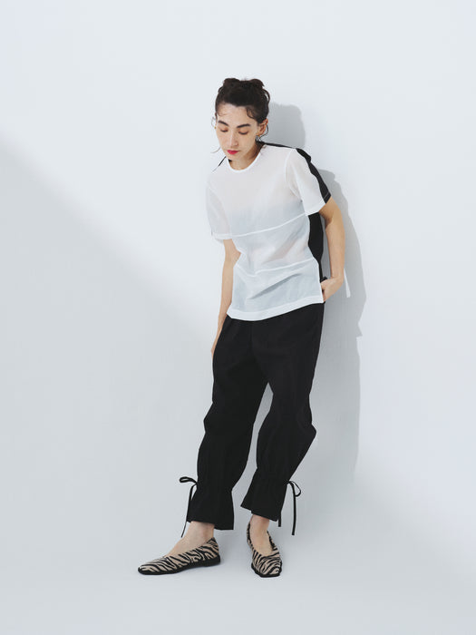 クリスピーナイロンバイカラーTEE