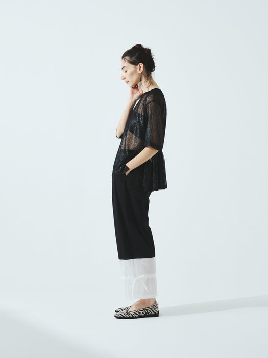 クリスピーナイロンギャザーパンツ