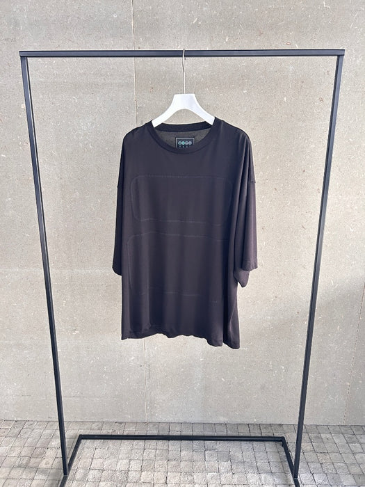 NEW SEASON：コットンジャージーフレームステッチバギーTEE