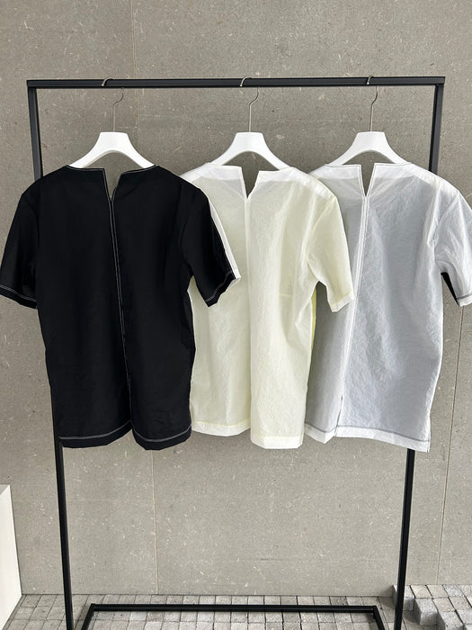 クリスピーナイロンバイカラーTEE