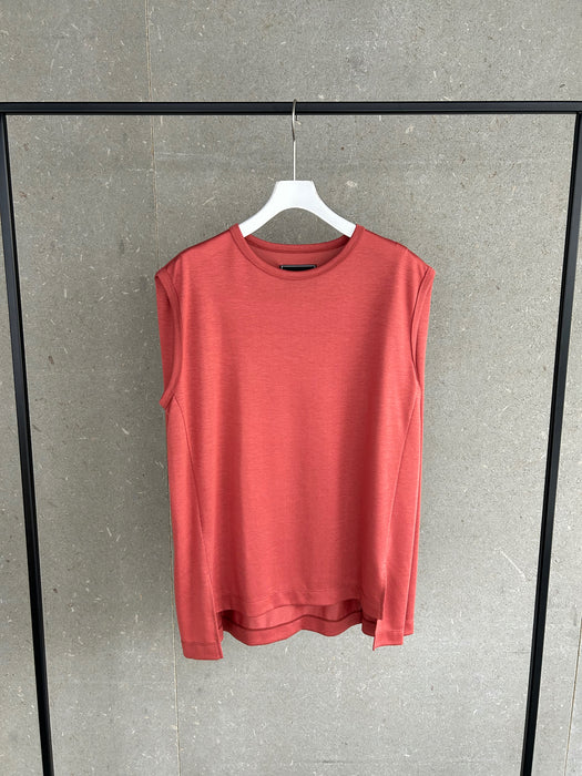 リヨセル天竺ボックスショルダータンク