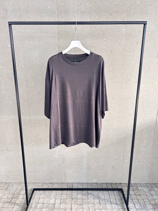 NEW SEASON：コットンジャージーフレームステッチバギーTEE