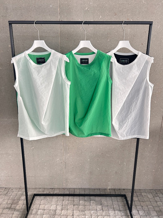 NEW SEASON：ペーパージャージーフロントタックプルオーバー