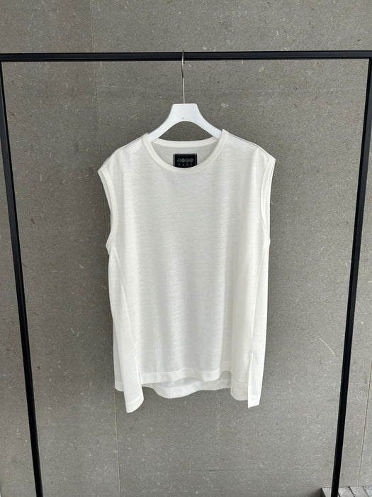 リヨセル天竺ボックスショルダータンク