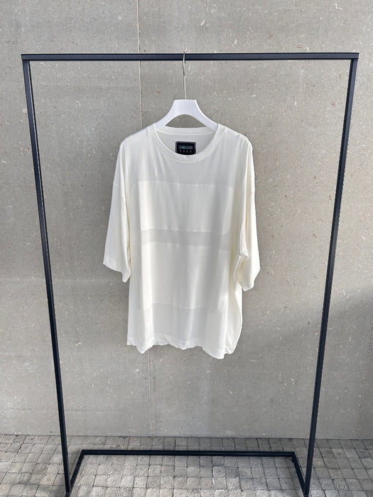 NEW SEASON：コットンジャージーフレームステッチバギーTEE