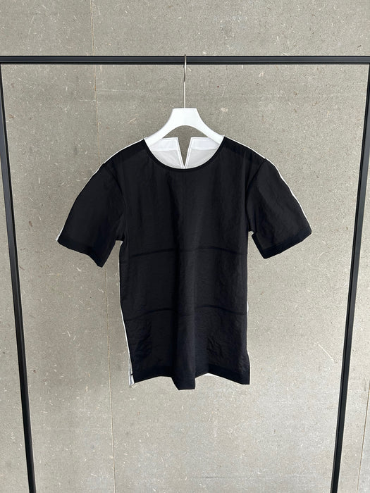 クリスピーナイロンバイカラーTEE