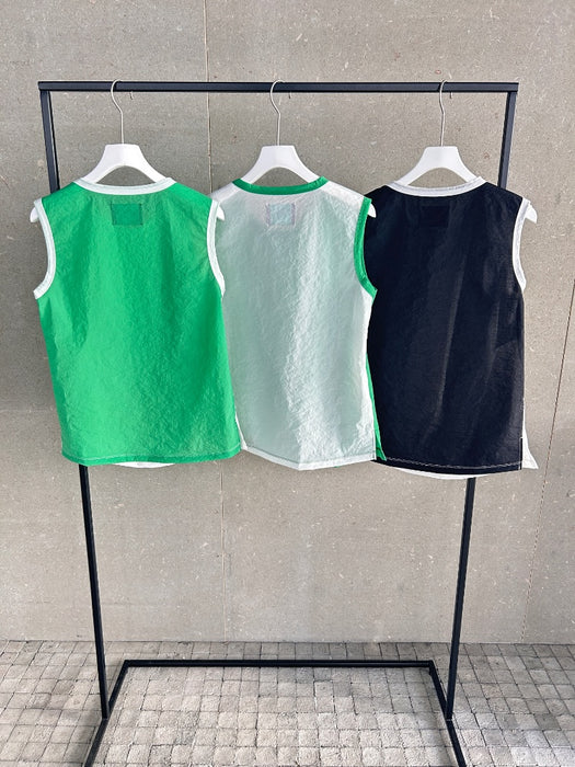 NEW SEASON：ペーパージャージーフロントタックプルオーバー