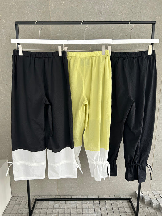 クリスピーナイロンギャザーパンツ