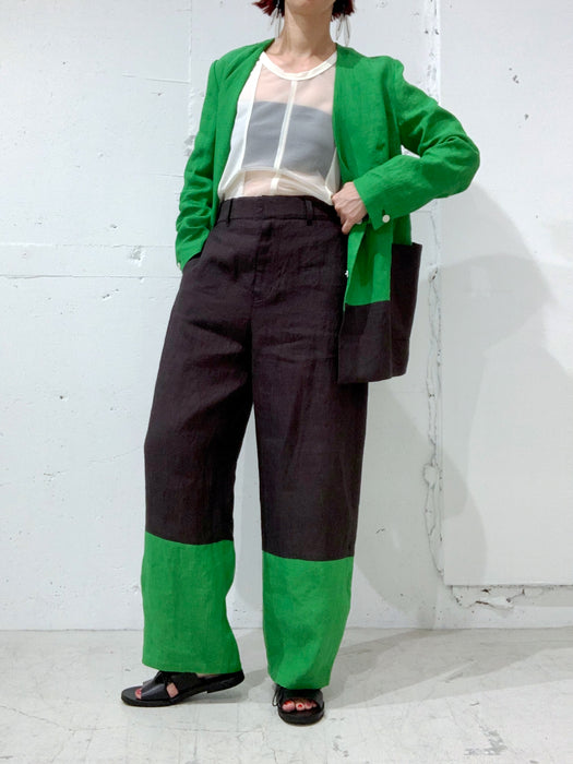 THE ARCHIVE：ヘンプコントラスト切り替えジャケット