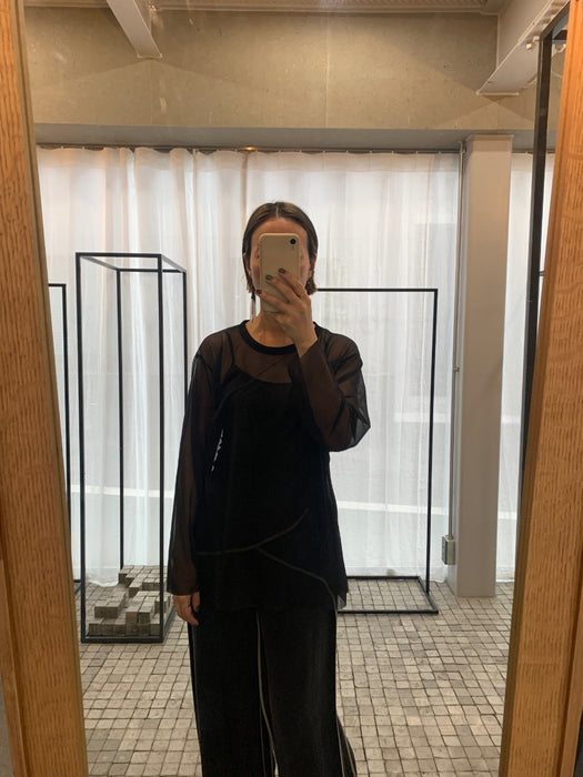 シアーシンプル長袖TEE