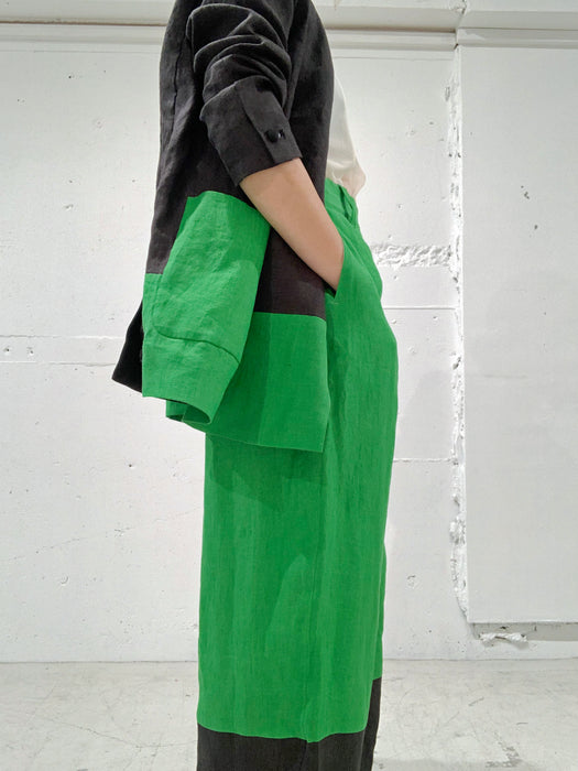 THE ARCHIVE：ヘンプコントラスト切り替えジャケット