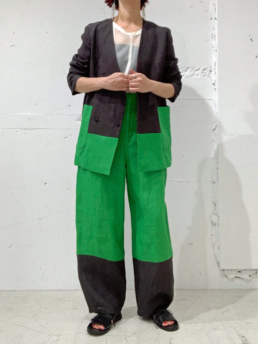 THE ARCHIVE：ヘンプコントラスト切り替えジャケット