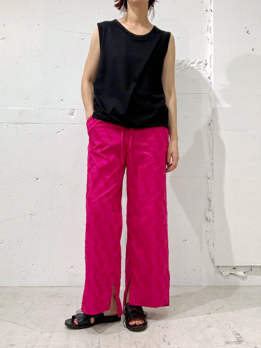 THE ARCHIVE：コットンサンカクジャカードストレートパンツ