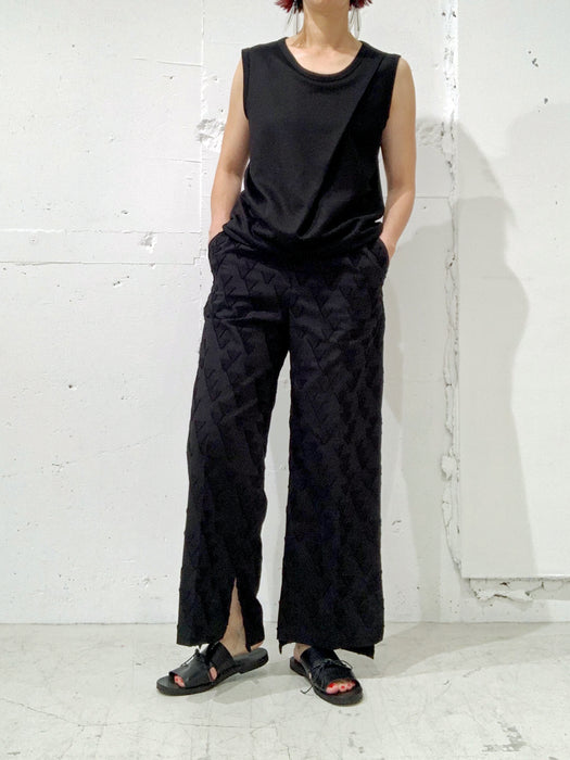 THE ARCHIVE：コットンサンカクジャカードストレートパンツ