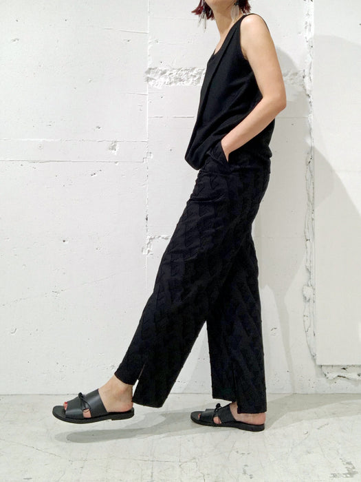 THE ARCHIVE：コットンサンカクジャカードストレートパンツ