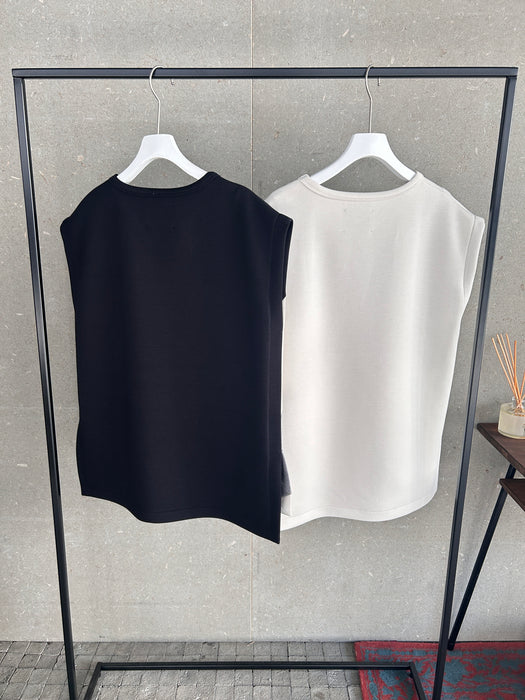 NEW SEASON：ダンボールニットガタガタストライプロングタンク