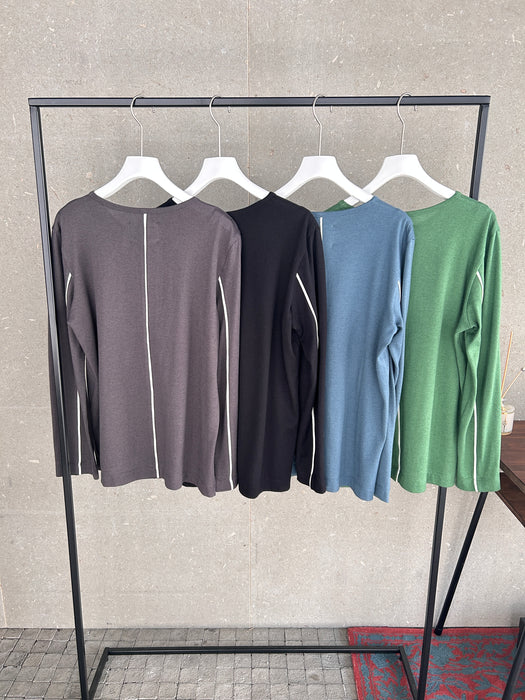 NEW SEASON：コットンカシミヤ長袖プルオーバー