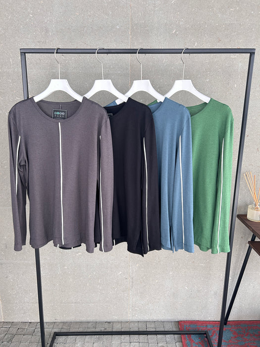 NEW SEASON：コットンカシミヤ長袖プルオーバー