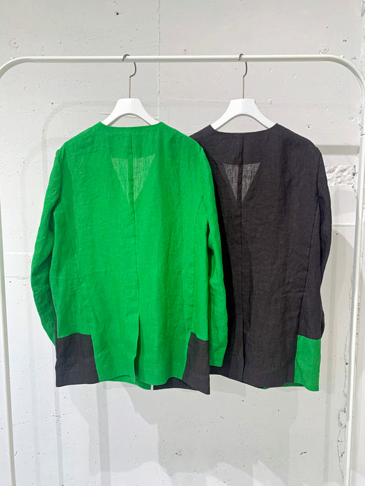 THE ARCHIVE：ヘンプコントラスト切り替えジャケット