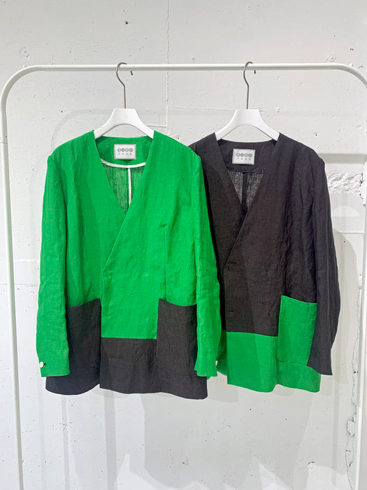 THE ARCHIVE：ヘンプコントラスト切り替えジャケット