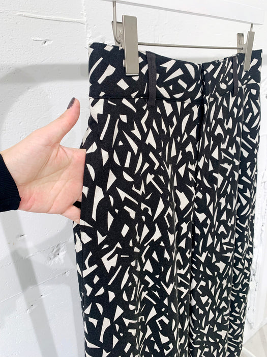 THE ARCHIVE：レーヨンリネンプリントバギーパンツ