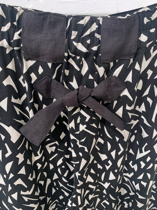 THE ARCHIVE：レーヨンリネンプリントバギーパンツ