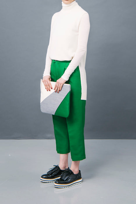 SQUARE CLUTCH: Square clutch trico colour