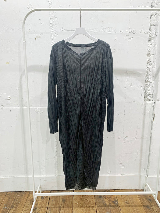 Sheer washer jersey overdress