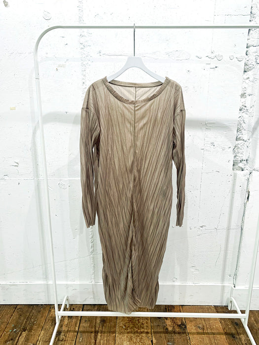 Sheer washer jersey overdress