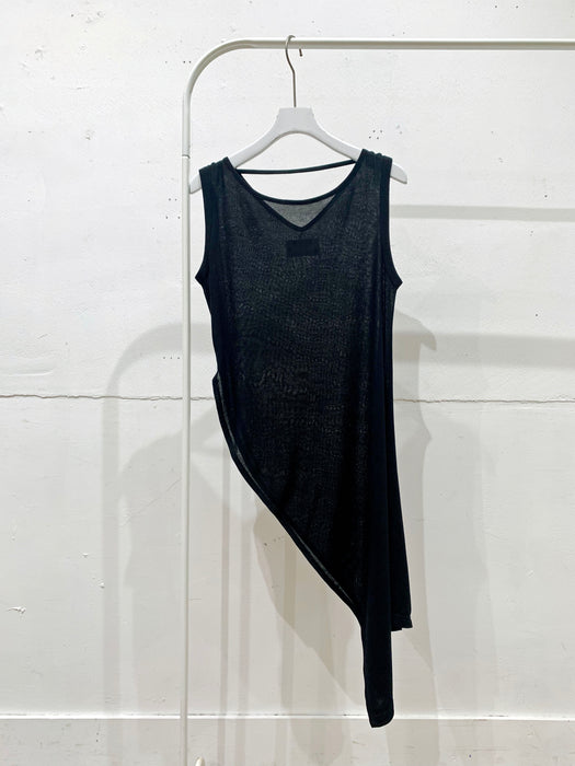 Modal rayon jersey asymmetric tank