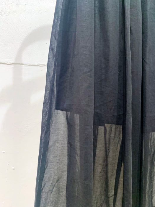 THE ARCHIVE：コットン＆リネンレイヤードシアーワイドパンツ