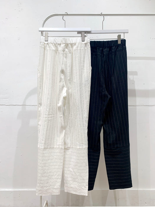 THE ARCHIVE：ストライプリネンティーパードパンツ