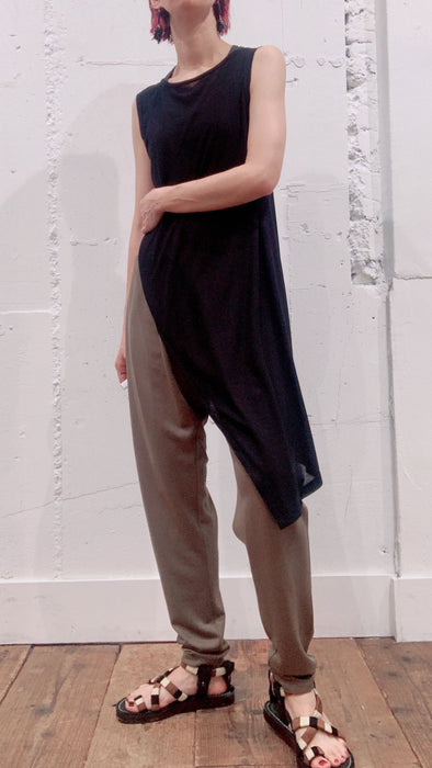 Modal rayon jersey asymmetric tank