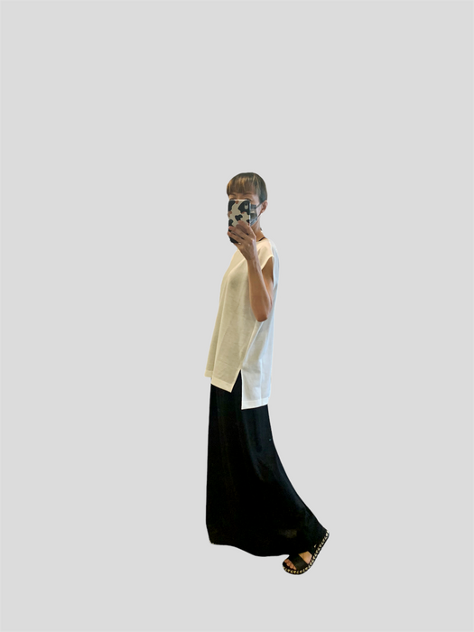 Lyocell jersey tank top and long skirt : setup