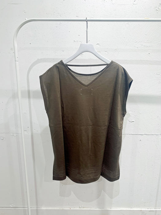 リヨセル天竺タンクトップ・ロングスカート：セットアップ