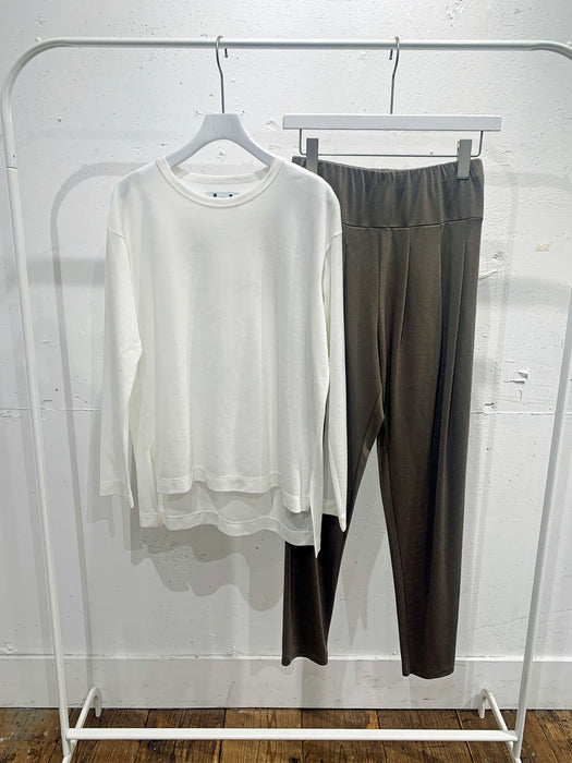 リヨセル天竺長袖Tシャツ・パンツ：セットアップ