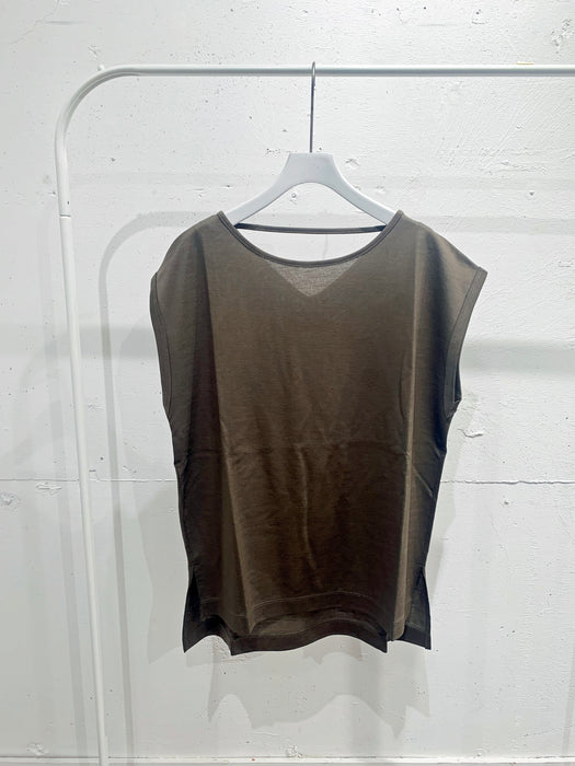 リヨセル天竺タンクトップ・ロングスカート：セットアップ