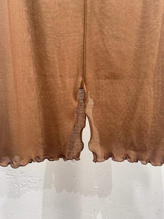 THE ARCHIVE：強撚コットンセンタースリット長袖カットソー