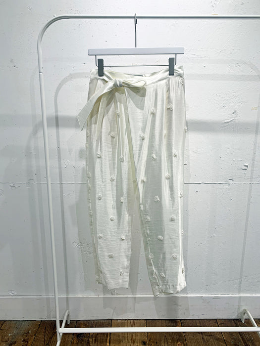 THE ARCHIVE：くしゅくしゅドット刺しゅうサテンパンツ