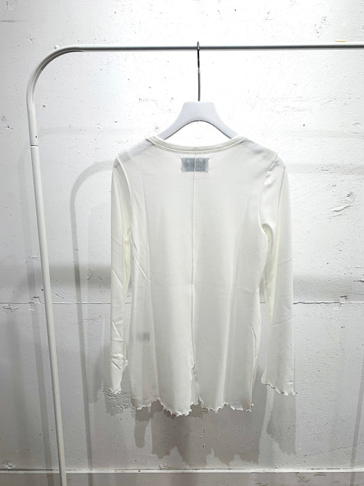 THE ARCHIVE：強撚コットンセンタースリット長袖カットソー