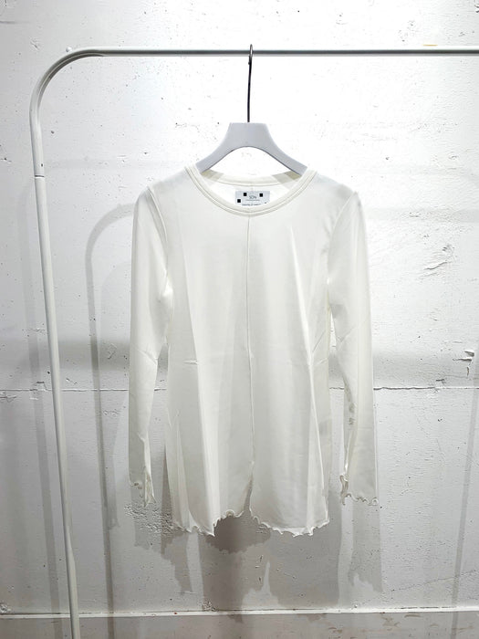 THE ARCHIVE：強撚コットンセンタースリット長袖カットソー