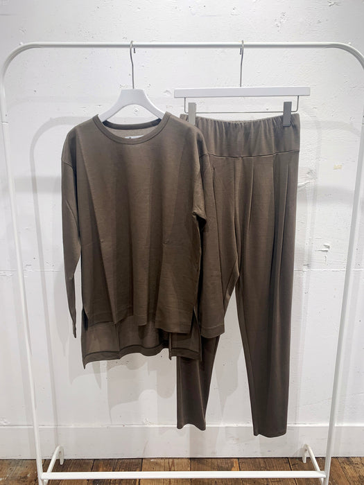 リヨセル天竺長袖Tシャツ・パンツ：セットアップ