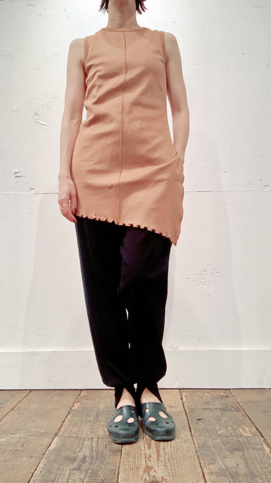 THE ARCHIVE：コットンフライスアシンメトリータンクトップ