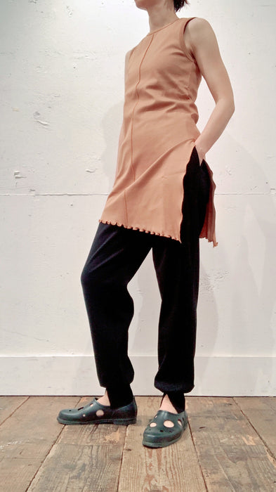 THE ARCHIVE：コットンフライスアシンメトリータンクトップ
