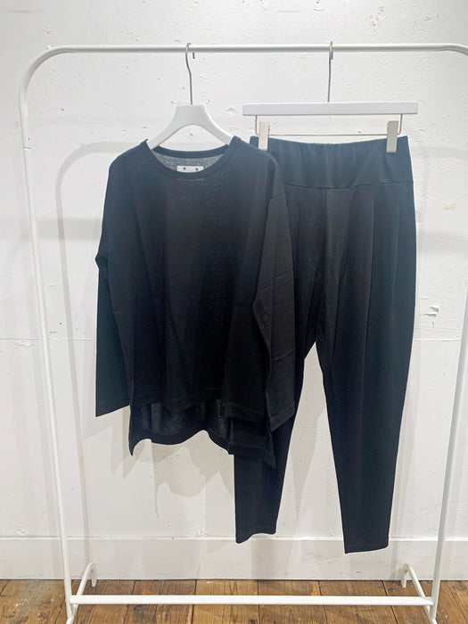 リヨセル天竺長袖Tシャツ・パンツ：セットアップ