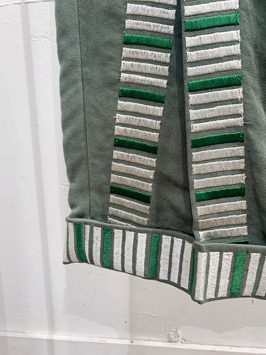 THE ARCHIVE：ブロック刺しゅうセミワイドパンツ