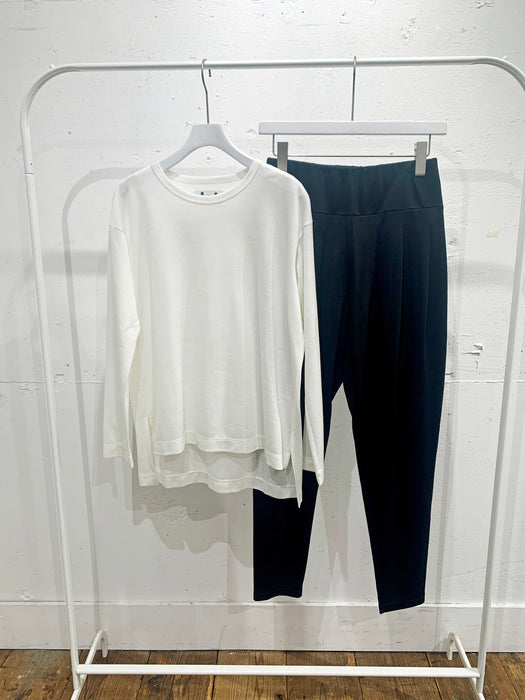 リヨセル天竺長袖Tシャツ・パンツ：セットアップ