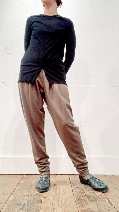 THE ARCHIVE：強撚コットンセンタースリット長袖カットソー